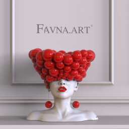 Luxury Statement Home Decor Woman Of Thoughts Sculpture - Modern Conceptual Art Contemporary Statue - thumbnail 2