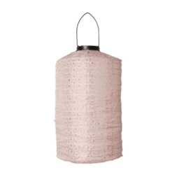 Fabric Solar Lantern - Pale Pink - thumbnail 2