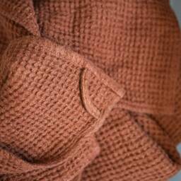 Waffle Linen Bath Towels/stonewashed Towels in Various Sizes & Colors Highly Absorbent Hypoallergenic European Flax - thumbnail 2