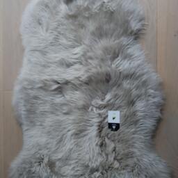 Silver Grey Sheepskin Rug, Xxl Throw - Scandinavian Home Decor - thumbnail 2