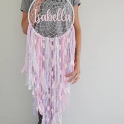 Large Personalised Name Dreamcatcher Wall Hanging, Choose Your Colour - thumbnail 2