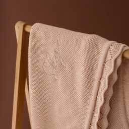 Personalised Knitted Baby Blanket - Unisex Blankets Classic Luxury - thumbnail 2