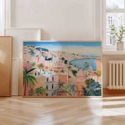 Algiers Coastal Print North Africa Travel Art - thumbnail 2