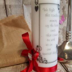 Memorial Candle/Alice in Wonderland Vintage Wedding Loved One /Bereavement Personalised Theme Unique Keepsake - thumbnail 2