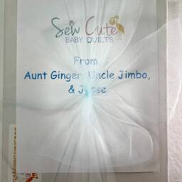 Personalized Christian Baby Quilt - Bless This Child Blanket Religious Gift Embroidered Heirloom Newborn Keepsake - thumbnail 2
