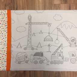 Color Me Pillowcase - Construction Scene - thumbnail 3