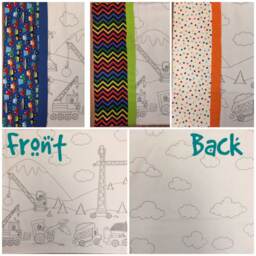 Color Me Pillowcase - Construction Scene - thumbnail 2