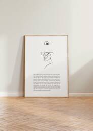 She Is Leo Print, Art Horoscope Zodiac Gift, Astrology Star Sign Wall Art, Poster - thumbnail 1