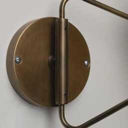 1950's Mustard Yellow Cylinder Wall Sconce - Modern Retro Accent Lighting Vintage Style-Inspired Perforated in Brass & - thumbnail 4