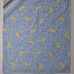 Moon & Stars Baby Security Blanket Blue Newborn Burp Cloth - thumbnail 4