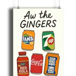 Aw The Gingers Fizzy Drinks Print - Funny Scottish Art Prints - thumbnail 2