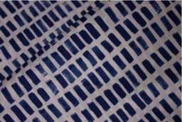 Blue Brushstroke Fitted Crib Sheet - Cotton Baby Bedding - thumbnail 3