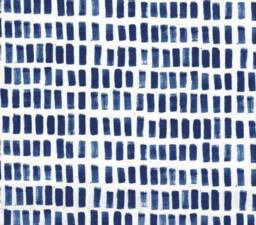 Blue Brushstroke Fitted Crib Sheet - Cotton Baby Bedding - thumbnail 1