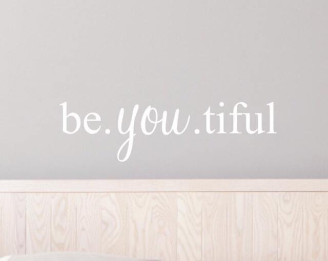 Beautiful Wall Decal Quote - Be. You. Tiful Bedroom Decals Beyoutiful - image 1