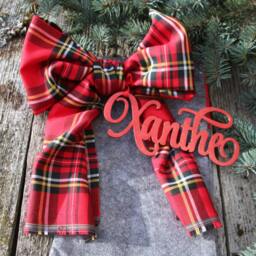 Laser Cut Wood Name Signs For Christmas Socks/Custom Cut Stocking Signs/Christmas Place Cards /Christmas Sock Decors - thumbnail 4