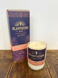 Plantation Rum Bottle Candle - Spiced Orange Soy Wax Handmade Crafted Glass Cutting Planteray - thumbnail 1