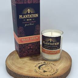 Plantation Rum Bottle Candle - Spiced Orange Soy Wax Handmade Crafted Glass Cutting Planteray - thumbnail 2