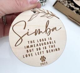 Pet Sympathy, Memorial Gift Keepsake, Memorial Gift, Cat Loss Pet, Dog Rainbow Bridge - thumbnail 1