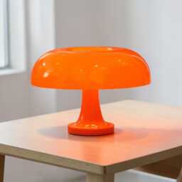 Orange Mushroom Table Lamp, Led Night Light, Ambient Dimmable Bedside Lamp For Modern Home Decor - thumbnail 2