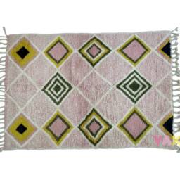 Yakiti - 5X8Ft Moroccan Rug, Beni Ourain Area Modern Wool Living Room Beniourain Handmade Soft Carpet, 163 cm X 260 - thumbnail 3