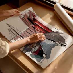 Liverpool Art Print/Wall Albert Dock City Drawing Painting - thumbnail 3