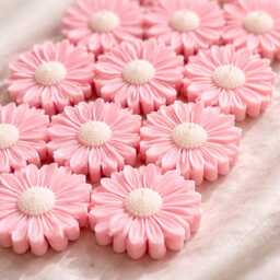 Custom Order Daisy Flower Candle Favors - Wedding, Baby Shower, Party Guest Gifts, Mixed Pastel Colours - thumbnail 3