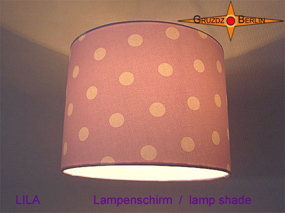 Lampshade With Dots Purple ??25 cm Lilac Spot Lamp - image 1