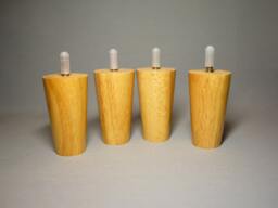 Set Of 4 Wooden Furniture/Sofa Legs Feet Couch Chair Ottoman Cherry Finish Middle Size
