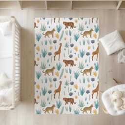 Safari - Leopard & Tiger Rug, Carpet, Kids Decor, Children's Room Decor, Kids Carpet - thumbnail 2
