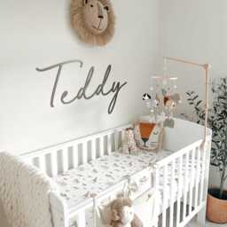 Custom Nursery Name Sign, Wooden Plaque For Wall, Wall Art Kids Room, New Baby Gift, Shower, Children's Room Decor - thumbnail 2