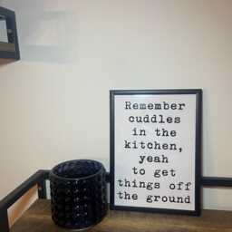 Arctic Monkeys Lyric Art Print Cuddles in The Kitchen, A5 Framed Poster - thumbnail 2