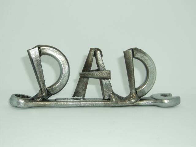 Father's Day Present, Mens Gift Ideas, Tiny Wrench, Miniature Welded Metal Art - image 1