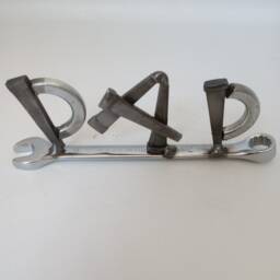 Father's Day Present, Mens Gift Ideas, Tiny Wrench, Miniature Welded Metal Art - thumbnail 3