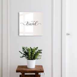Dream Trip Wall Mounted Key Cabinet, Black & White Industrial Box, Typographic Texts, For Lovers Of Travel Inspiration - thumbnail 1