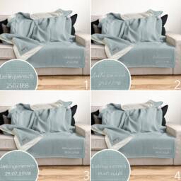 "Cuddly Blanket Mint/Sand White ""Vollkommen" - thumbnail 4