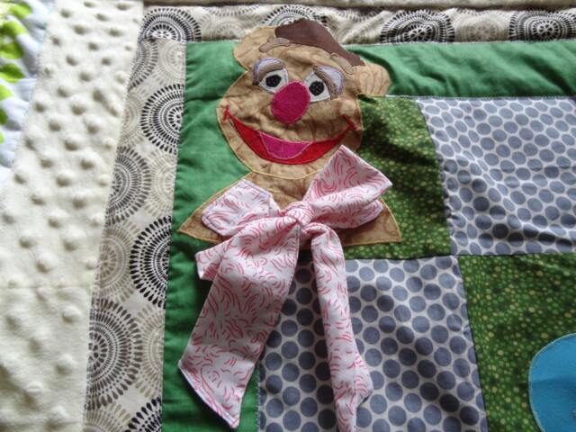Fozzie Bear Quilted Baby Blanket - Custom Order in Any Color Scheme - image 1