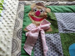 Fozzie Bear Quilted Baby Blanket - Custom Order in Any Color Scheme