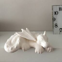 Ceramic Dragon, Ready To Paint, Bisque, Christmas Gift, Dragon Figurines, Gift For Kids, Statue, Art Decor - thumbnail 3