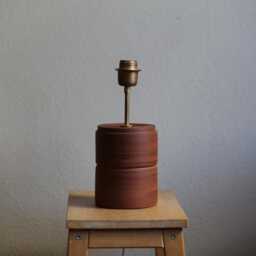 Handmade Terracotta Pottery Table Lamp Minimalist Ceramic Lighting - thumbnail 2