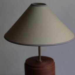 Handmade Terracotta Pottery Table Lamp Minimalist Ceramic Lighting - thumbnail 3