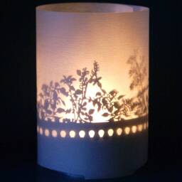 Wild Growth Shadow Play Candle - Nature Silhouette Projection
