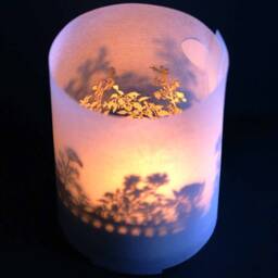 Wild Growth Shadow Play Candle - Nature Silhouette Projection - thumbnail 2