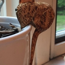 Hand Carved Perched Mouse - thumbnail 2