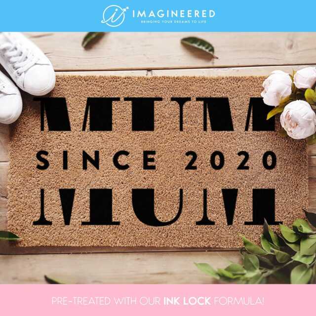 New Mom Doormat - Personalized Door Mat Baby Shower Gift Mum Gifts Birthday Mother To Be Home - image 1