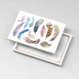 Retro Art Illustration Canvas, Picture Wall Hanging, Multicolor Art, Kids Canvas Painting - thumbnail 3