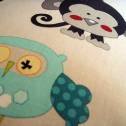 Children's Lumber Cushion Cover, Accent Pillow, 12x20 Inch, Animal Design - thumbnail 3