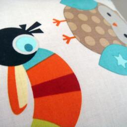 Children's Lumber Cushion Cover, Accent Pillow, 12x20 Inch, Animal Design - thumbnail 2