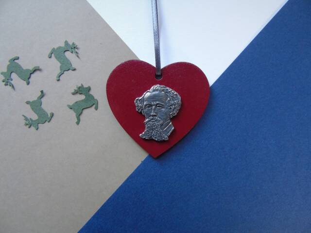Charles Dickens Christmas Decoration - Ornament Book Lover Gift Birthday - image 1