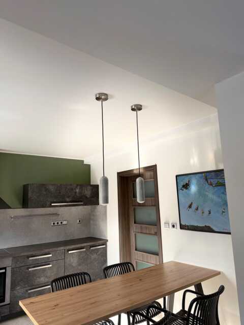 Minimalist Concrete Pendant Light Handmade Hanging Lamp - image 1