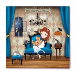 Illustration Printed On Canvas For Wall Decoration in Girl's Bedroom - thumbnail 1